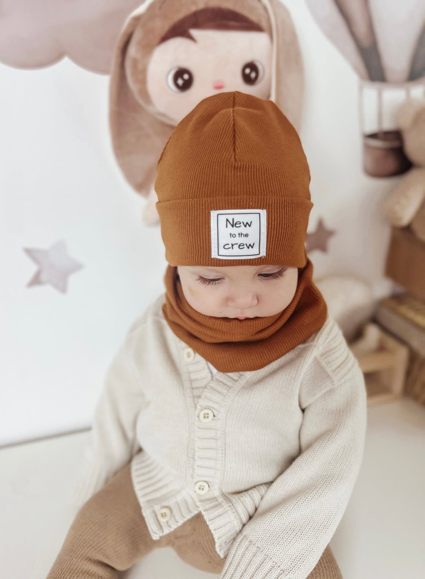 Beanie + Loopschal Weblabel Winter - Cajo Kids