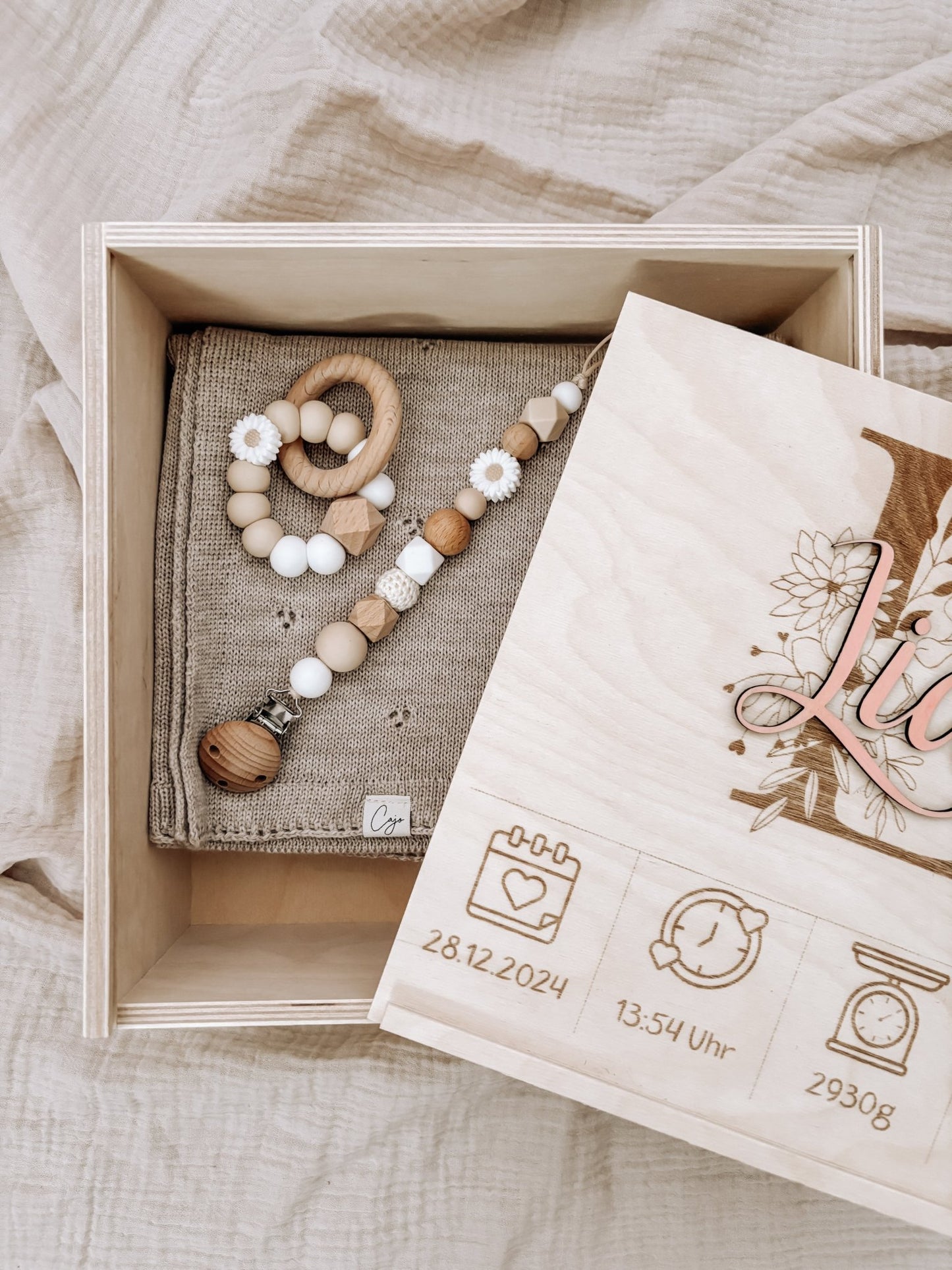 Geschenkset Erinnerungskiste Merino - Cajo Kids