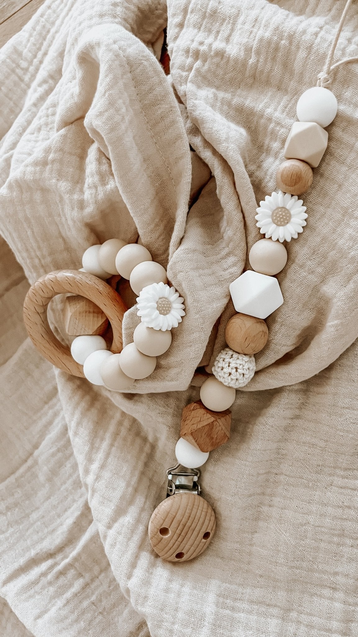 Set Greifring und Schnullerkette - Cajo Kids
