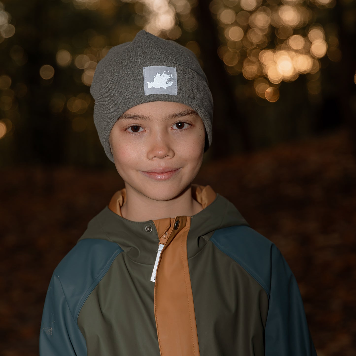 Winterbeanie mit reflektierendem Label