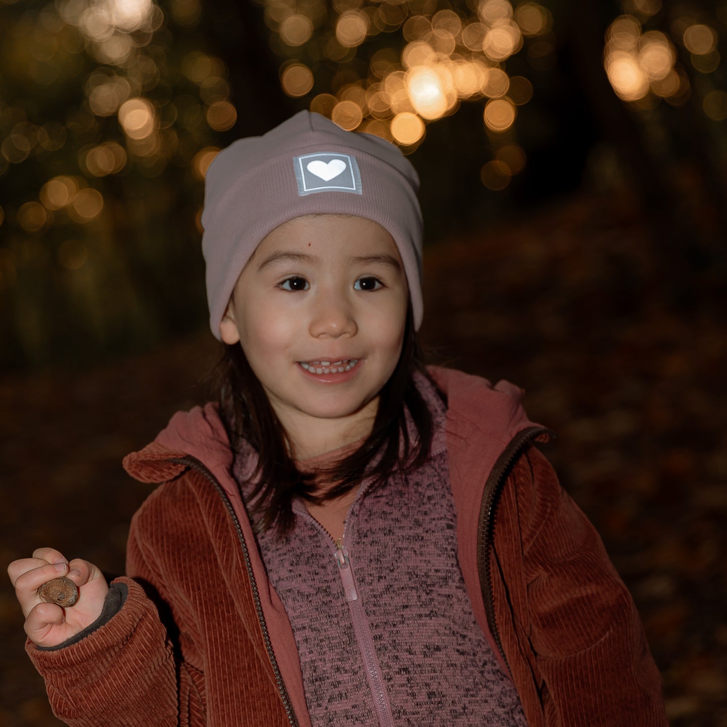 Winterbeanie mit reflektierendem Label