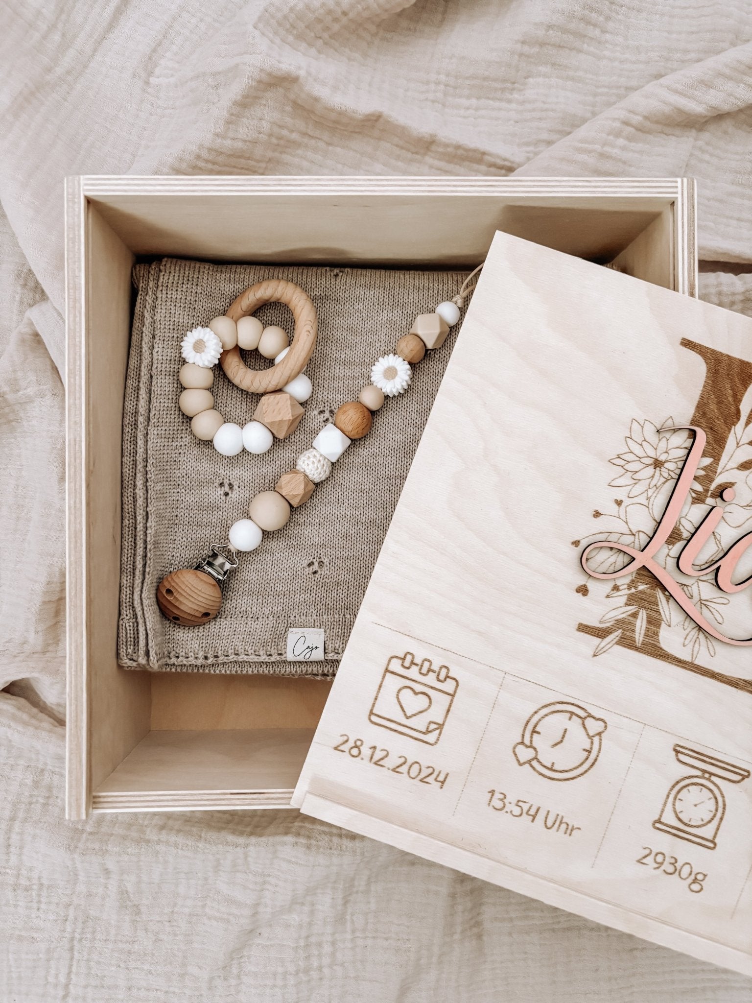 Geschenkset Erinnerungskiste Merino - Cajo Kids