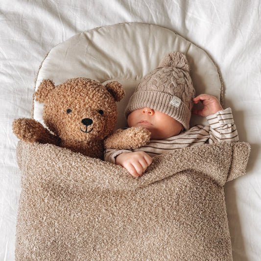 Merino Strickmütze Newborn - Cajo Kids