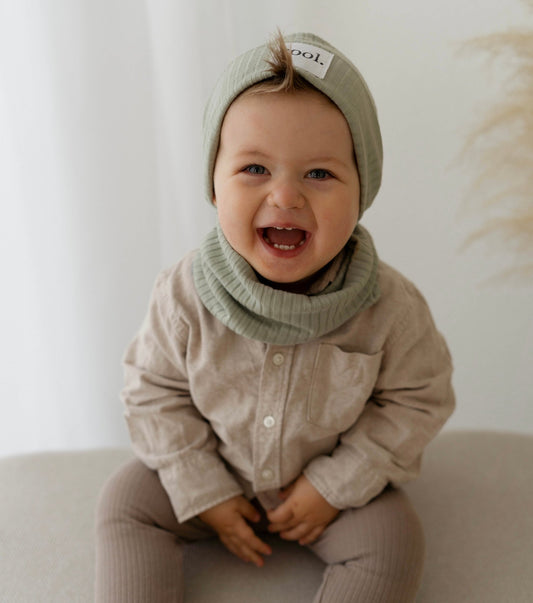 Set Beanie + Loopschal Weblabel - Cajo Kids